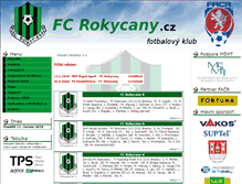 Tablet Screenshot of fcrokycany.cz